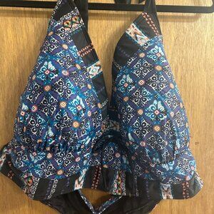 Cacique Halter Bikini Top, Size 26